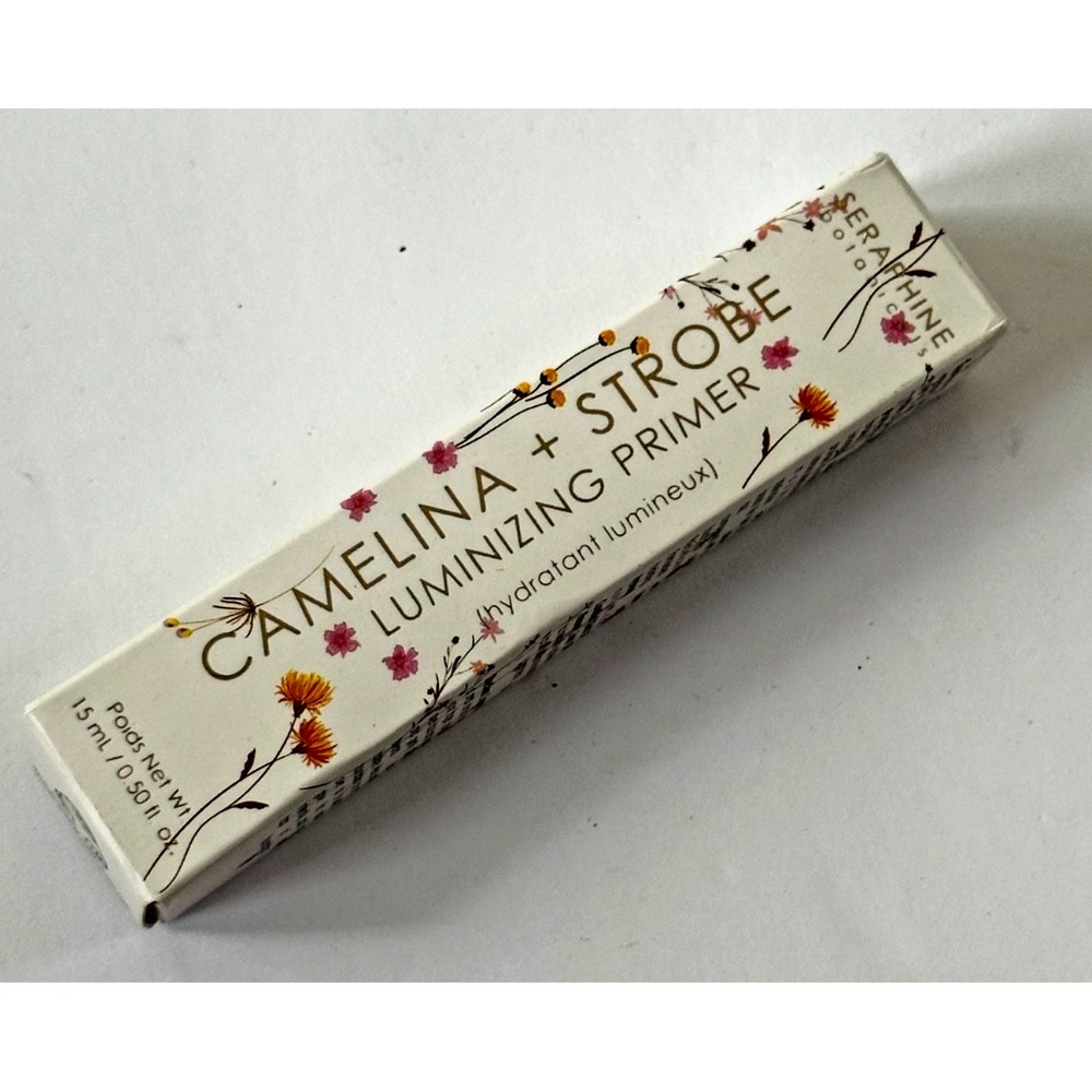 Seraphine Botanicals Camelina + Strobe Luminizing Primer 15ml .50 fl oz